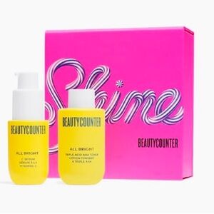NEW IN SEALED BOX:Beautycounter All Bright C Serum and Toner